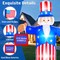 7FT 4th of July Inflatables Decorations Outdoor Uncle Sam Holds American Flag